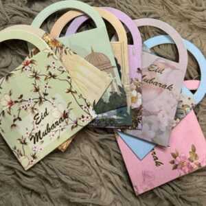 Basket Shaped Eidi Envelope (Pack Of 10/Random Prints)