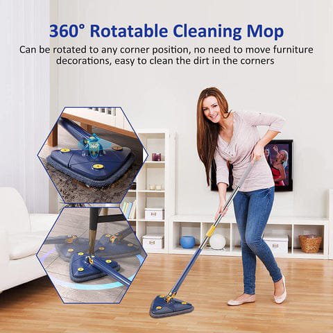 360 Triangle Adjustable Mop With Twist Squeeze - Image 4