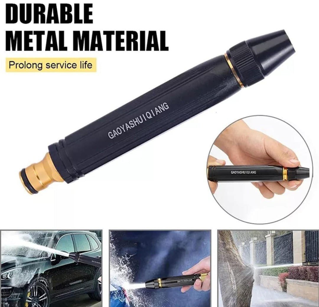 Washing High Pressure Water Gun Nozzle,Garden Hose Nozzle Spray, High Pressure Metal Water Gun - Image 4