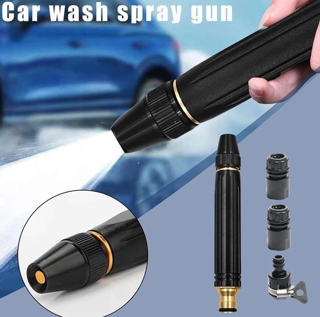 Washing High Pressure Water Gun Nozzle,Garden Hose Nozzle Spray, High Pressure Metal Water Gun