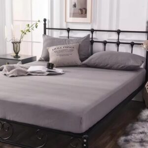 Mattress Protector,Brushed Waterproof Urine Barrier Solid Color Extra Deep Pocket Bedding Sheets Bed Cover