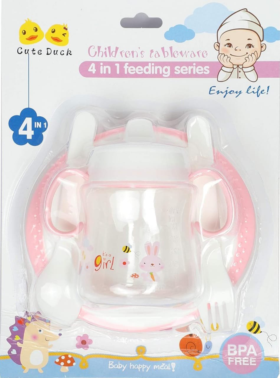 4 in 1 Kids Tableware Feeding Series 210ml - Image 3