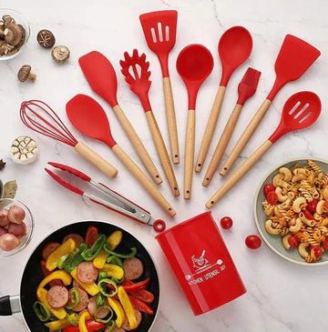 12 PCS Silicone Cooking Utensils set