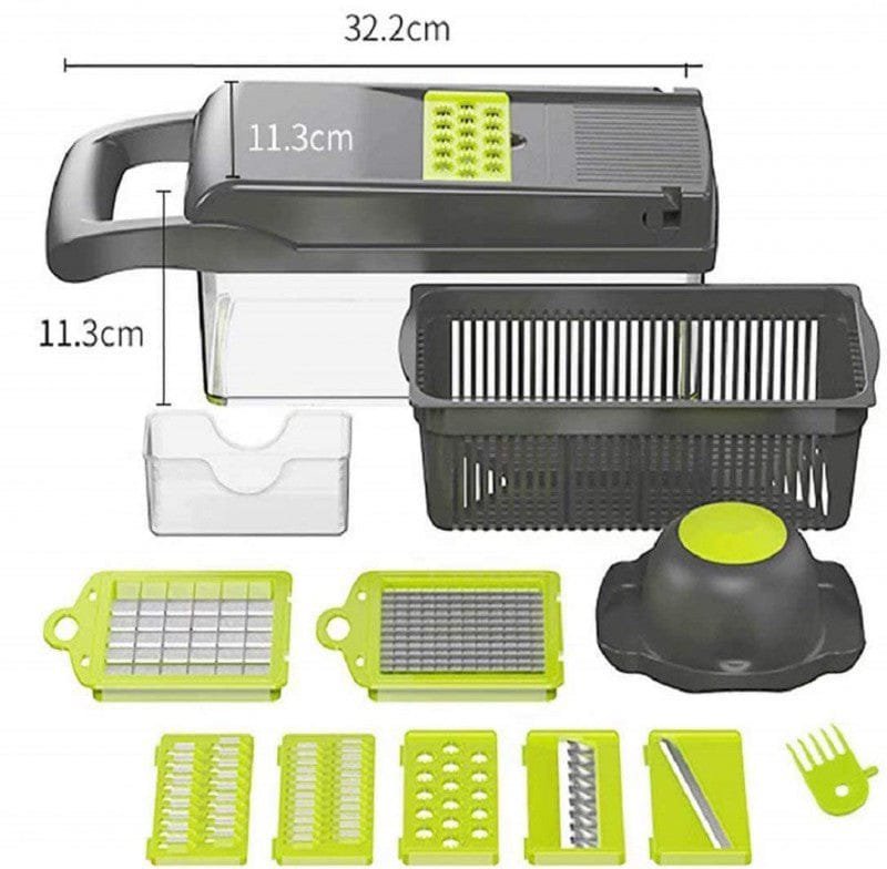 Nicer Dicer Plus 14-in-1 Vegetable Cutter, Fruit Slicer - Image 3
